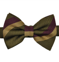 Bold stripes silk bow tie - KITOKO