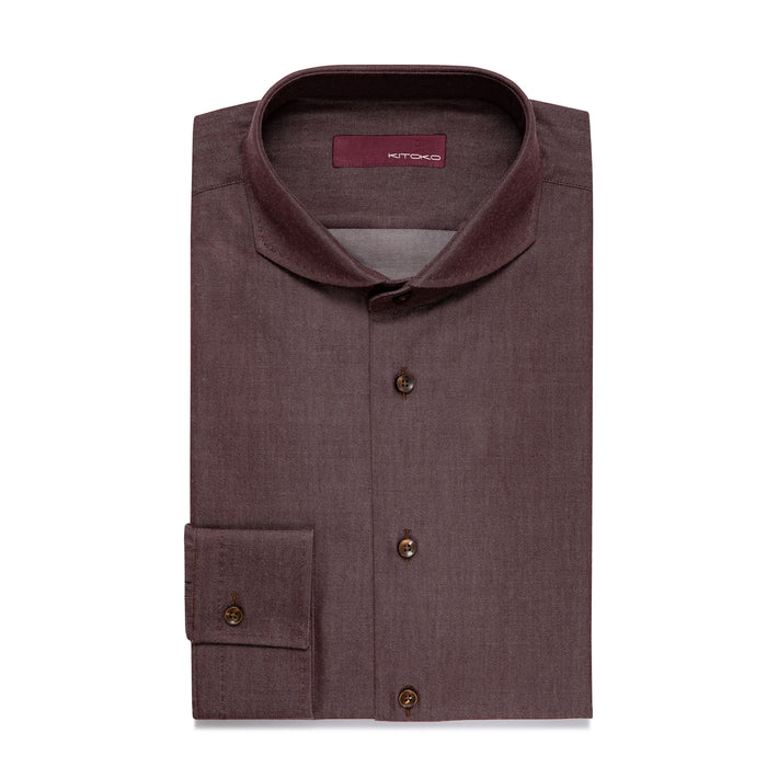 Hai Curved Pique Button Cuff Shirt - KITOKO