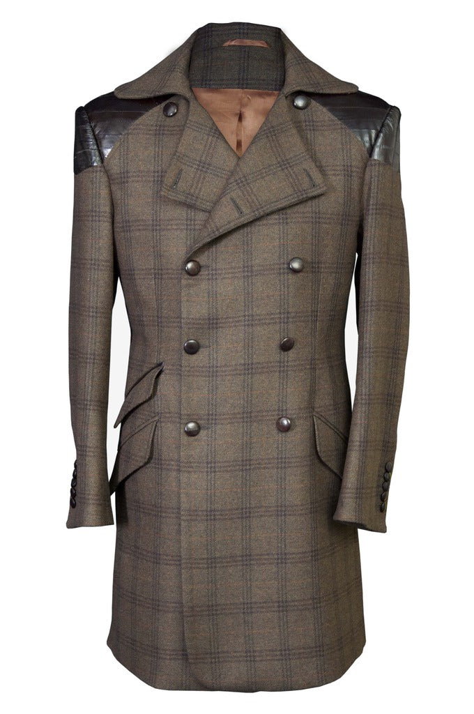 Brown Tweed Coat - KITOKO