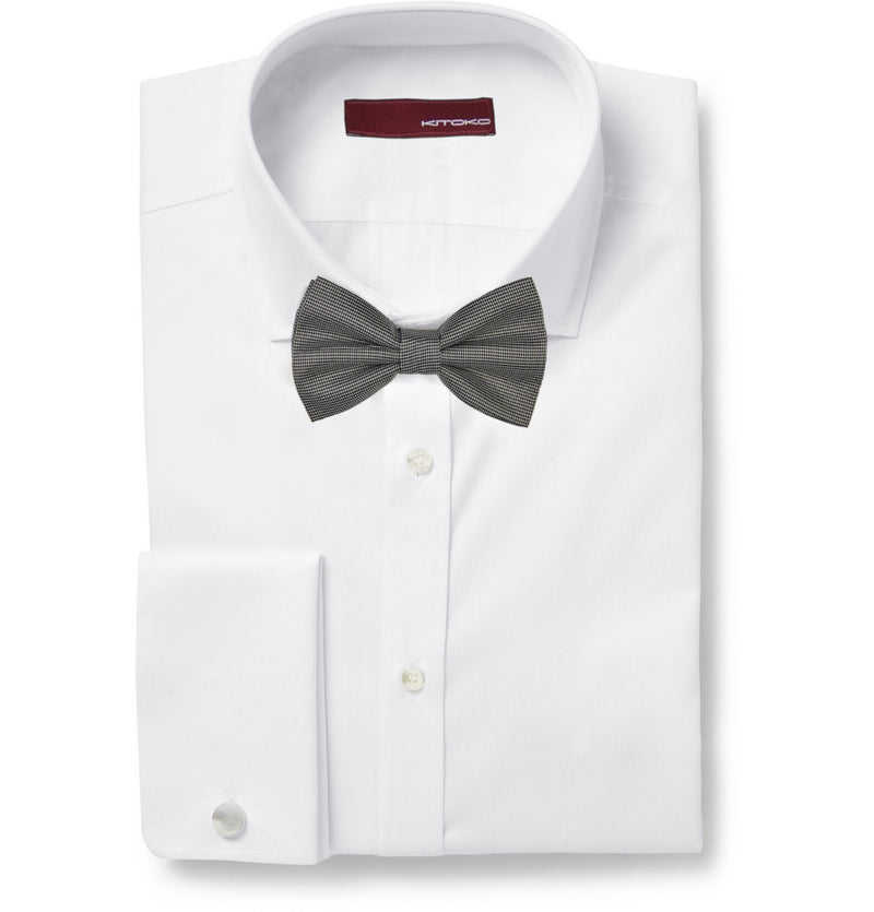 Puppytooth Black Bow Tie - KITOKO